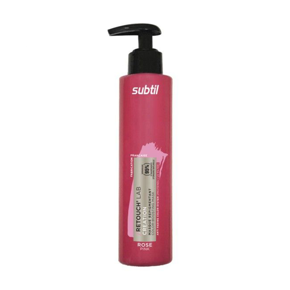 Тонувальна маска для волосся Subtil Retouch Lab Color-Boosting Mask для підтримання та оновлення кольору, Rose, 195 мл
